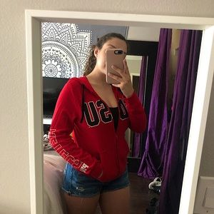 SDSU PINK Victoria’s Secret zip-up hoodie